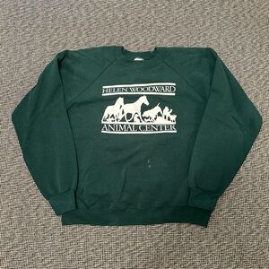Vintage Green horse Sweater